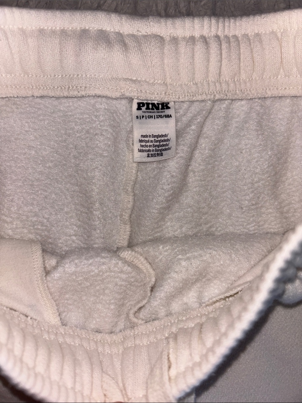 Victoria’s Secret PINk' Sweatpants with Pink Floral Dog Embroidery Size S - Picture 3 of 3